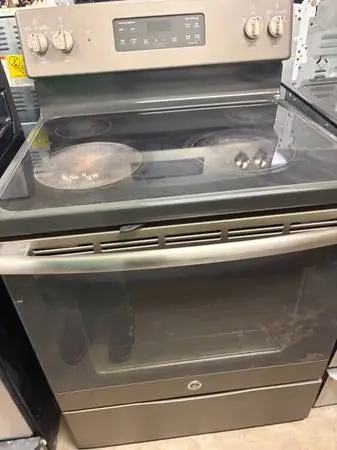 Slate GE Smooth Top Stove