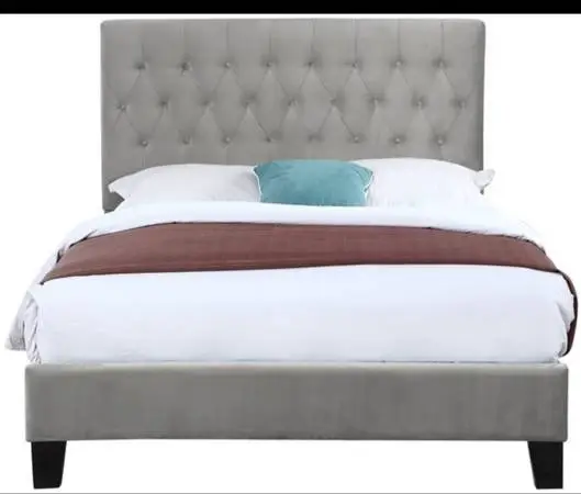 New IN BOX Emerald Queen Upholstered Bed