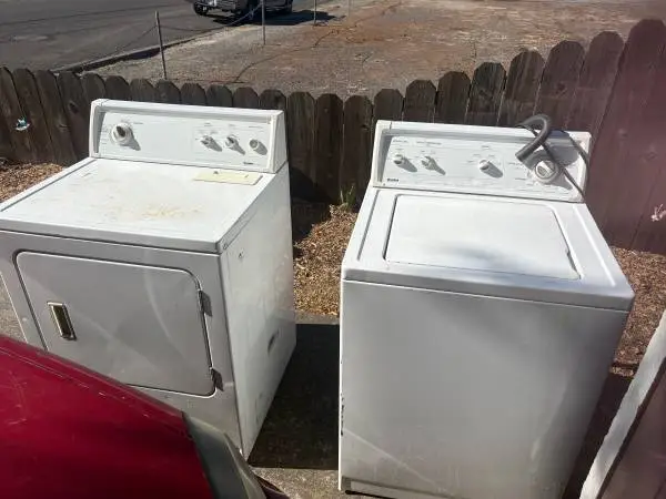 Washer and dryer pending pick up