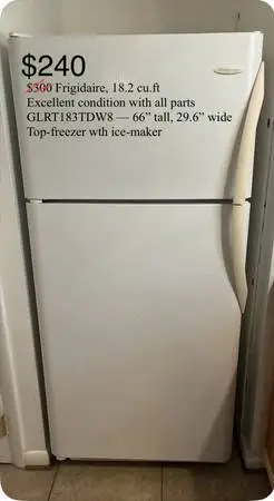 PRICE REDUCED - Fridge & Microwave