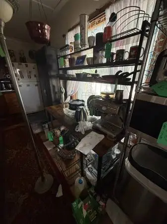 Computer Desk with Hutch and LED Strip