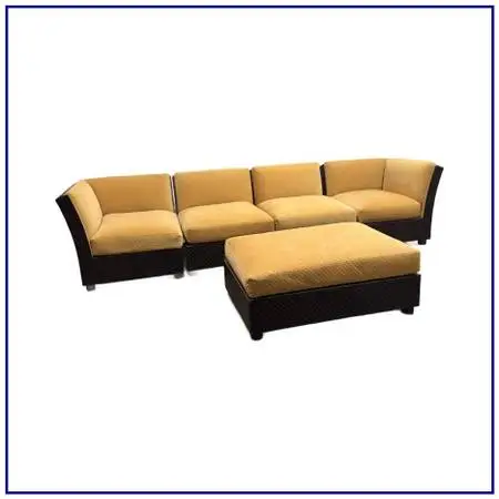 New Orlando Diaz-azcuy For Mcguire Cambay Sectional + Ottoman