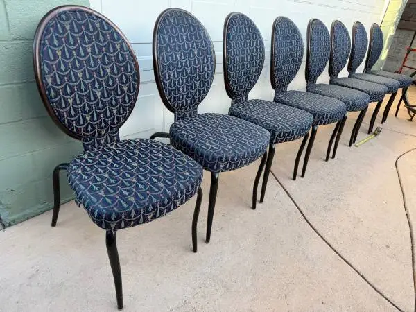 Set of 8 Authentic Disney Resort Banquet Chairs by Shelby Williams