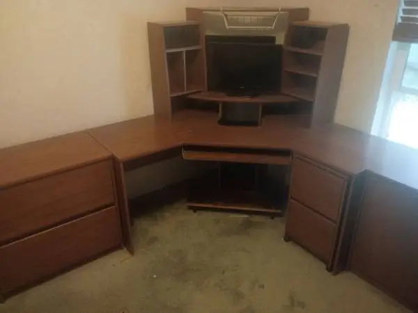 Large computer desk