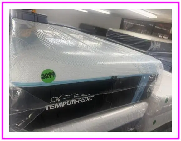 TWIN XL TEMPURPEDIC LUXEBREEZE (SOFT) MATTRESS & BOX SPRING BED