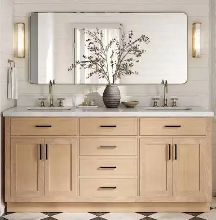 72 ARIEL Hepburn Vanity Base – Natural Oak – Brand New