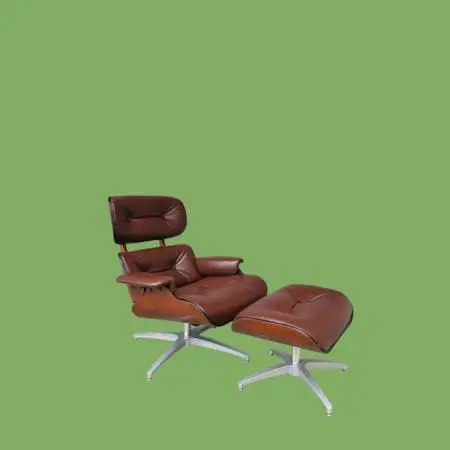 Eames Style Chair with Ottoman