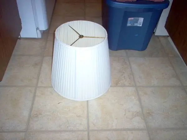 Lamp Shade, CREAM color, 11 x 15 x 13 tall, new.regular screw hole
