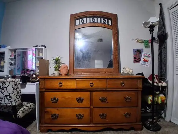 Full size solid wood dresser