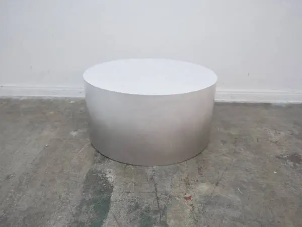 White Concrete Round Coffee Table $249.00 32 D x 16 H