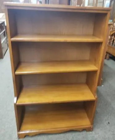 Solid Maple Mid Century Bookcase / Bookshelf