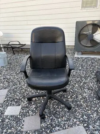 For Sale Black Leather Computer Office Chair