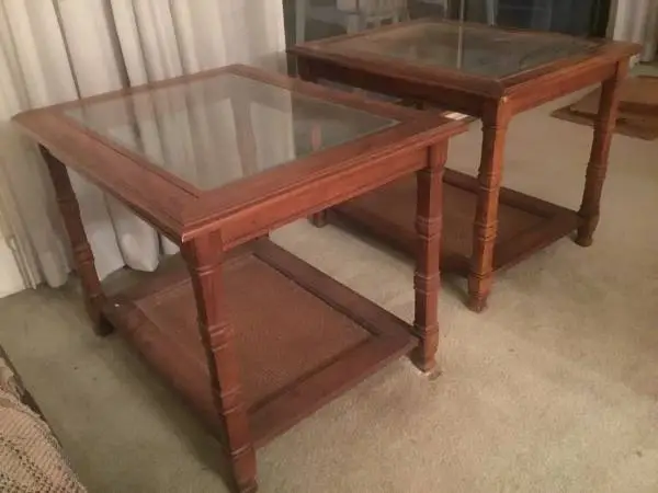 Solid wood side tables