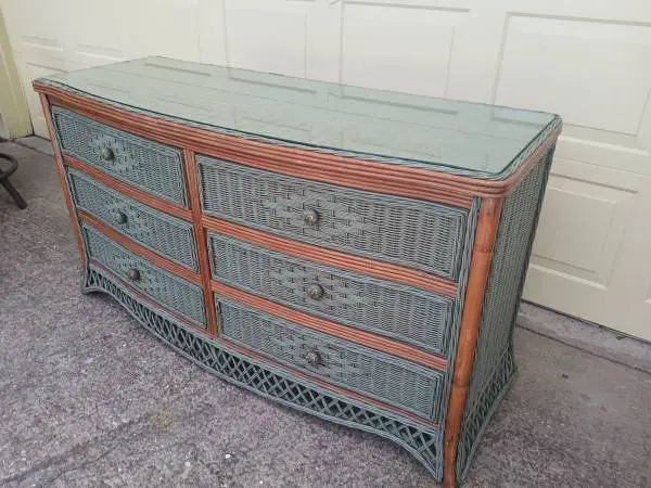 BEAUTIFUL WICKER DRESSER