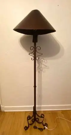 Vintage Wrought Iron Floor Lamp