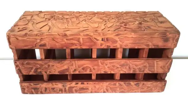 Vintage Handmade Shelf LP Storage Crate