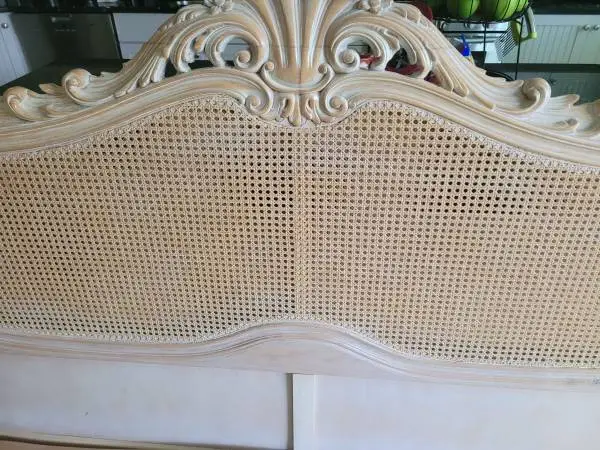 Decorative freestanding king size bed frame