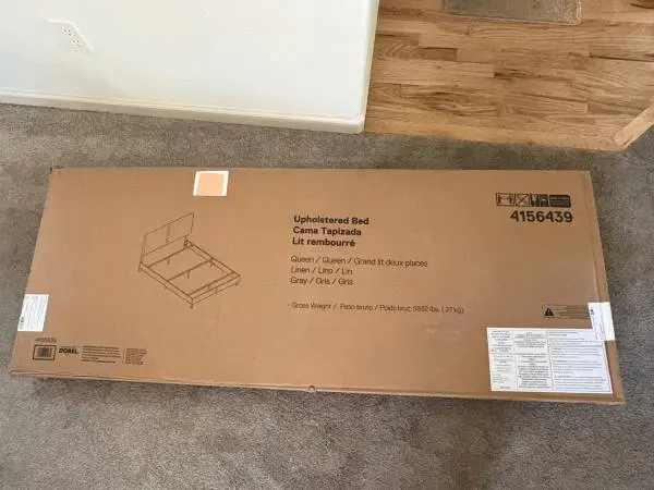 Dorel Queen Bed Frame and Headboard Never Used in Box