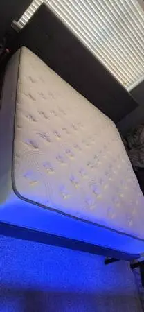 King size bed frame and mattress