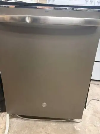 Slate 3 Racks GE Dishwasher with Stainless Tub