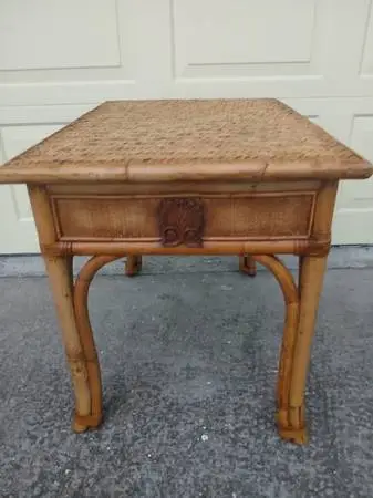 RATTAN END TABLE, COFFEE TABLE or ACCENT TABLE