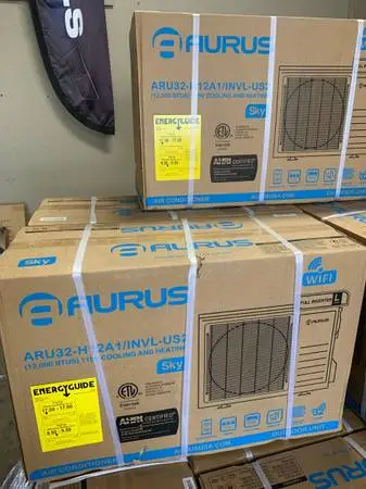 NEW AURUS 12K BTU MINI SPLITS ONLY $500