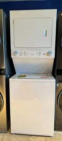 3.9 cu. ft. Washer and 5.5 cu. ft. Dryer Electric Long Vent Stacked La