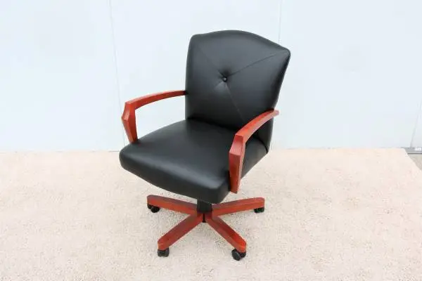 Transitional Jasper Group Portrait Management Swivel Desk Chair