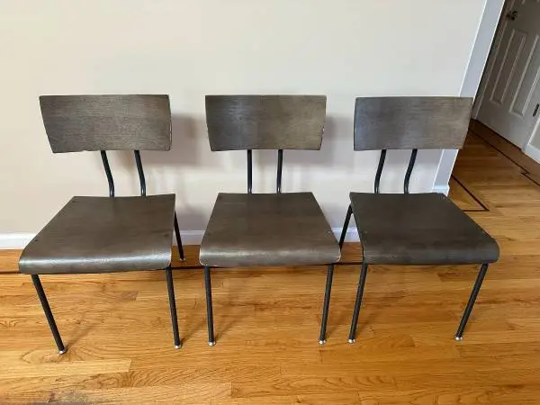 3 Scholar Dining indoor outdoor Chair from Crate and Barrel.