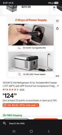 Car Refrigerator rechargeable 70$$