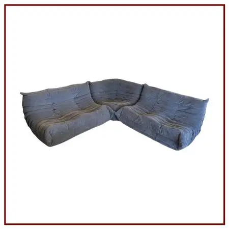 Michel Ducaroy For Ligne Roset Togo Sectional, Alcantara Chic