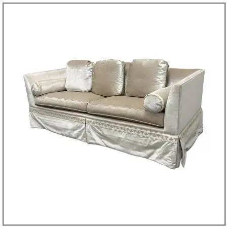 Baker Furniture Silk Velvet Sofa