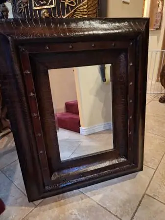 Leather Mirror