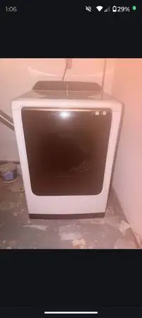 Samsung 28 Inch Wide 5.5 Cu. Ft. Top Load Washer and 27 Inch Wide 7.4
