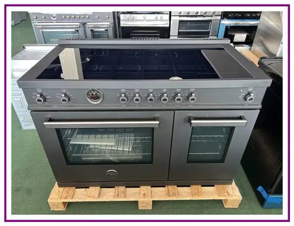 Bertazzoni Professional Series 48 In. Induction Range- Black Carbonio