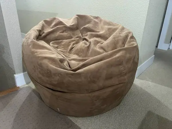 Tan Pottery Barn Bean Bag