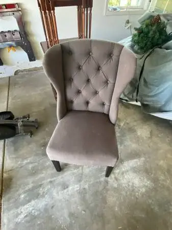 Vintage wing back chair