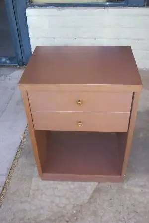 Painted brown nightstand