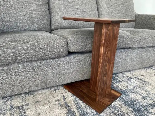 Custom Solid Walnut Side Table