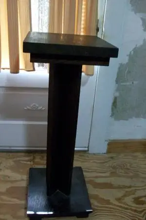 Vintage Wood Pedestal Plant Fern Stand