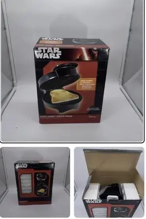 Star Wars Darth Vader Waffle Maker Single Serve Round Pangea Brands