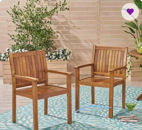 Callis Wood Premium All-Weather Wicker Outdoor Chairs (Set of 2)