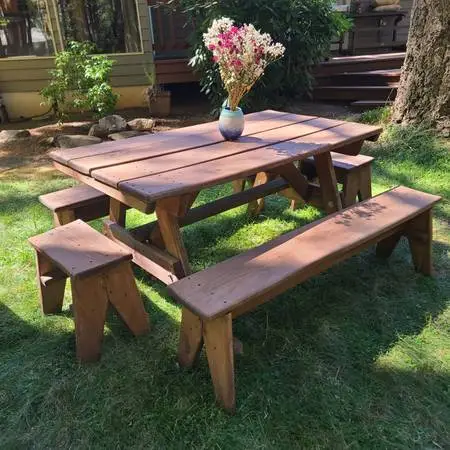 Vintage Table Set Made In Oregon.