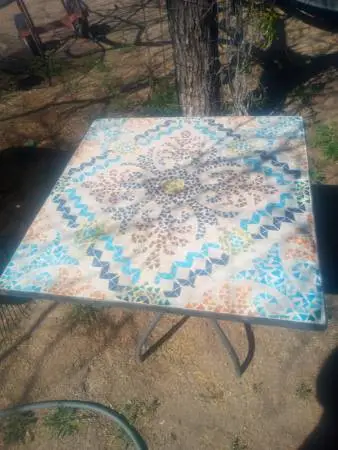 TILED PATIO TABLE