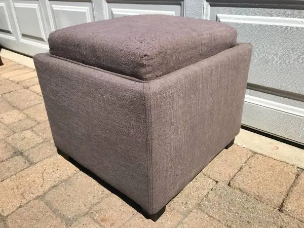 Square Ottoman with Storage