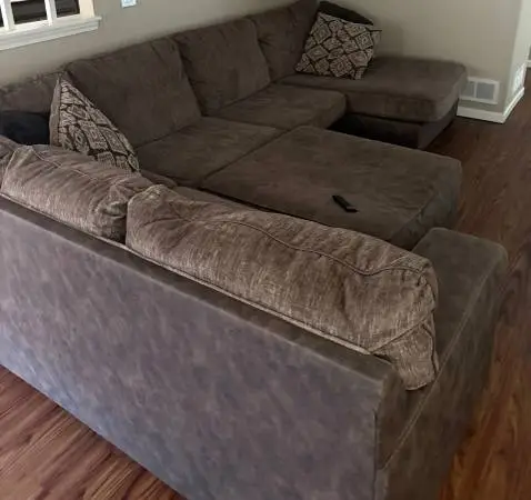 Sectional with ottoman