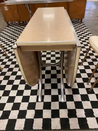 Pretty Pink Vintage Drop Leaf Table