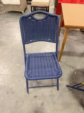 Monochromatic Rope Outdoor Folding Chair Navy Blue Brand New