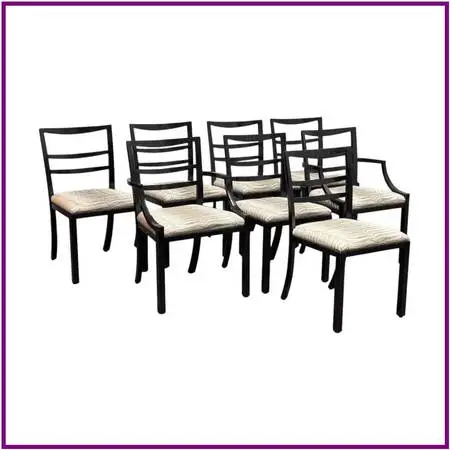 Henredon Acquisitions Dining Chairs, Set Of Eight