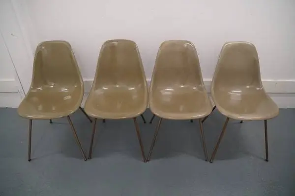 HERMAN MILLER Rare Vintage Fiberglass Chairs, by Charles & Ray Eames